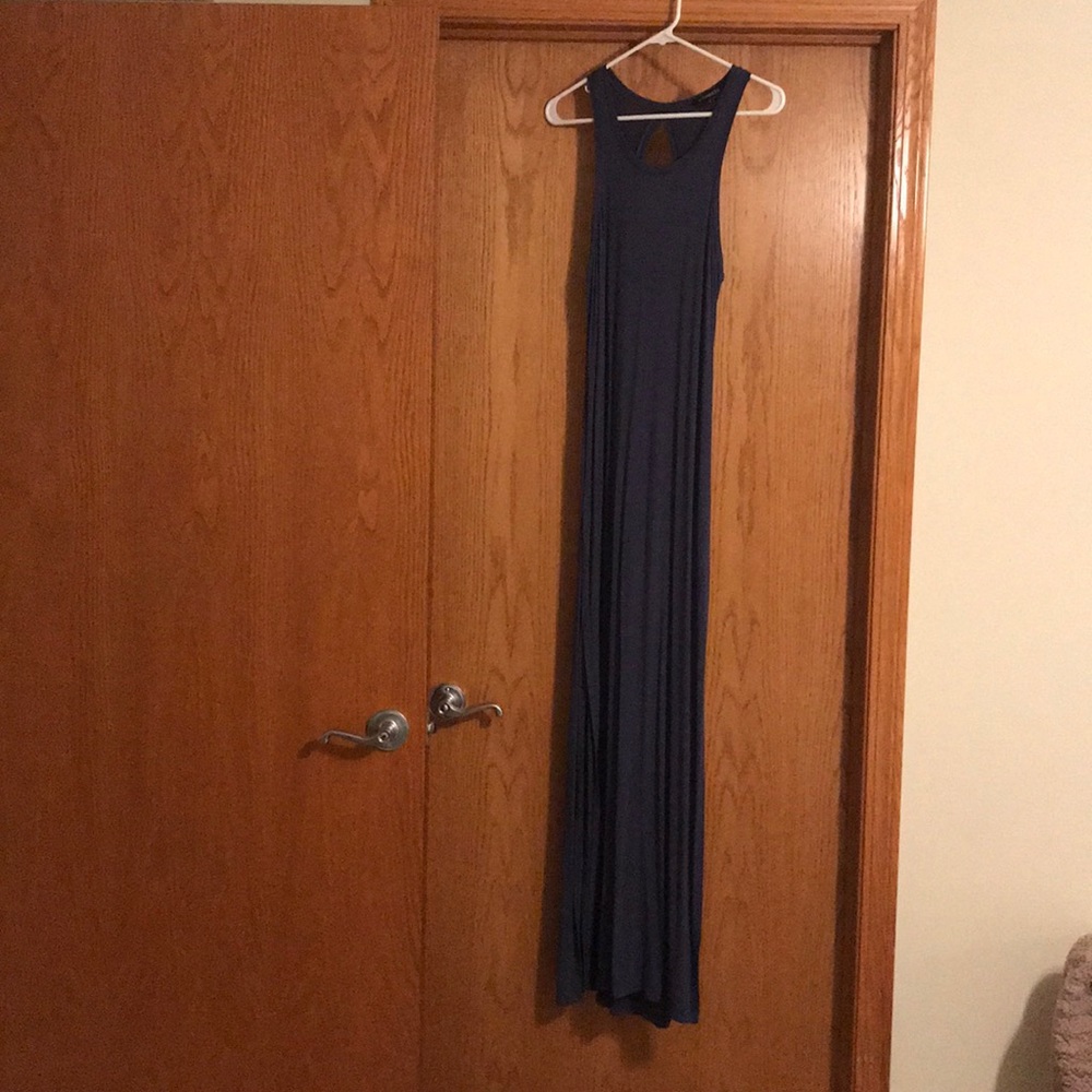 Navy maxi dress